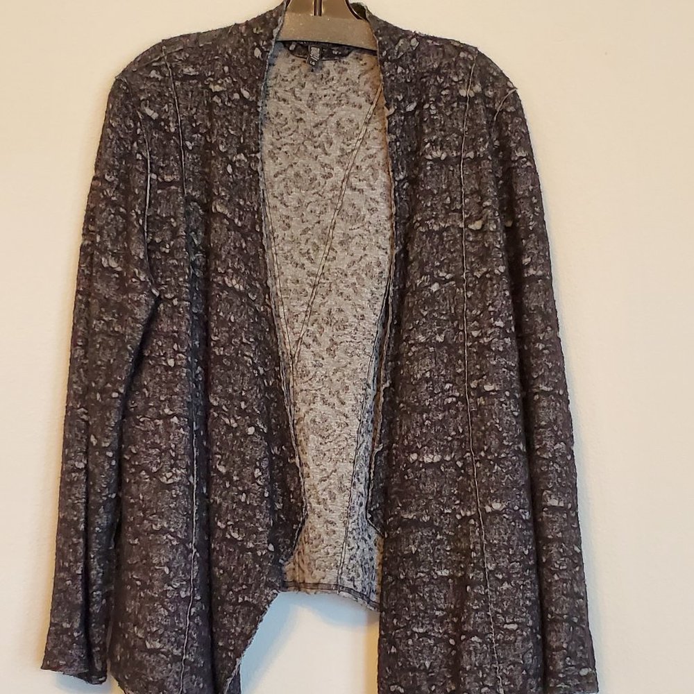 Eileen Fisher Dark Gray Cardigan Size L